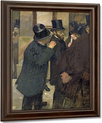At The Stock Exchange By Edgar Degas Fine Art Print