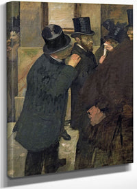 At The Stock Exchange By Edgar Degas Fine Art Print