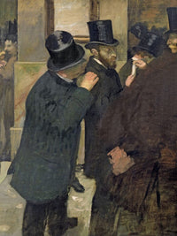 At The Stock Exchange By Edgar Degas Fine Art Print
