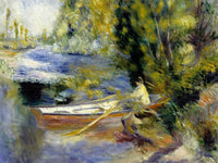 At The Water's Edge By Pierre August Renoir Fine Art Print