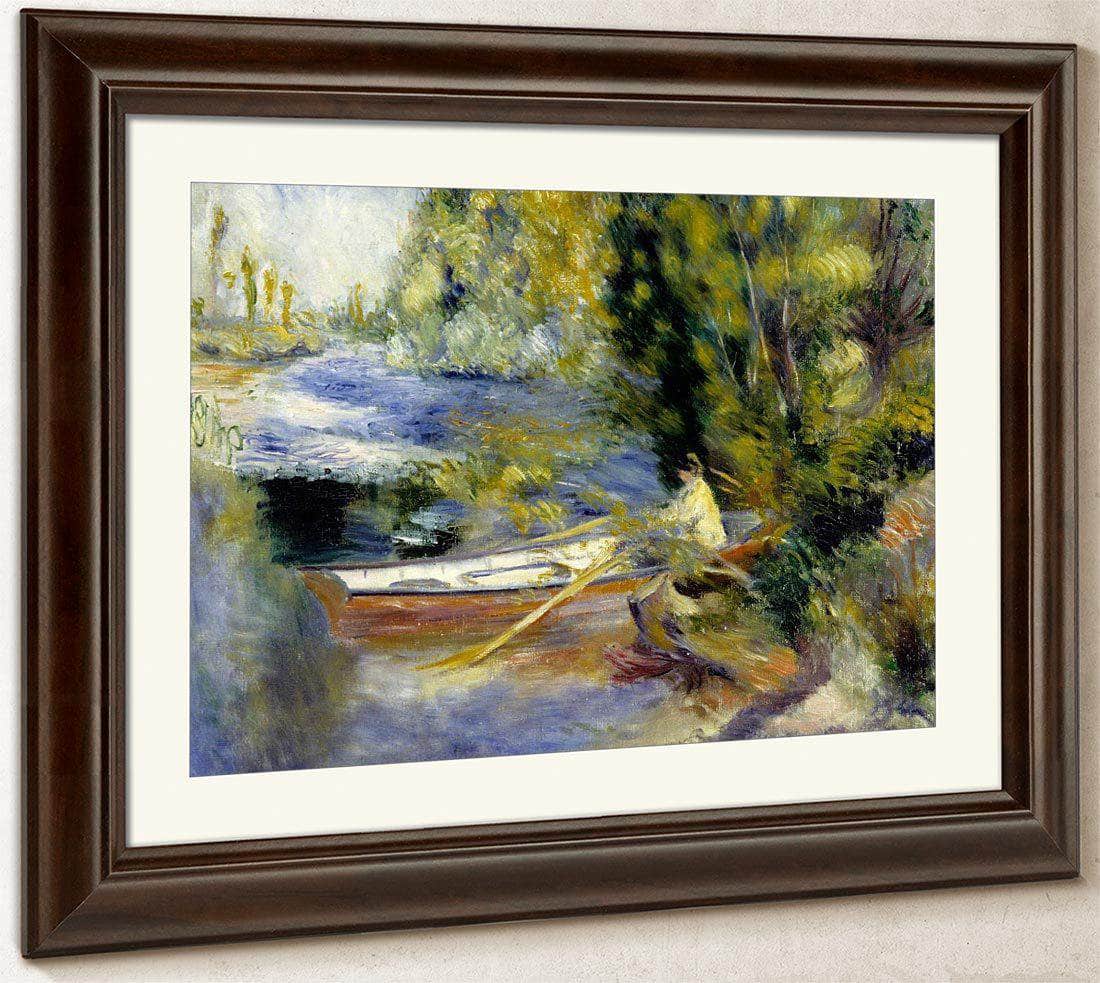 At The Water's Edge By Pierre August Renoir Fine Art Print