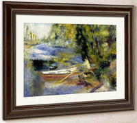 At The Water's Edge By Pierre August Renoir Fine Art Print