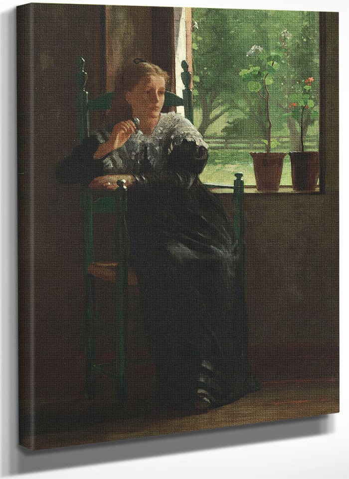At The Window By Winslow Homer Fine Art Print