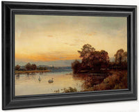 At Wallingford On The Thames By Alfred De Breanski Fine Art Print