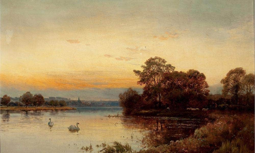 At Wallingford On The Thames By Alfred De Breanski Fine Art Print