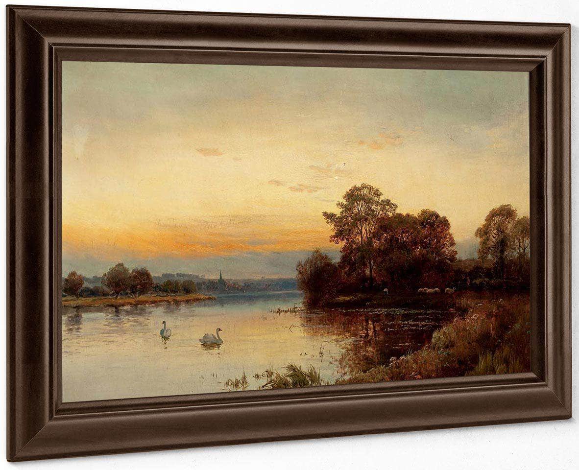 At Wallingford On The Thames By Alfred De Breanski Fine Art Print