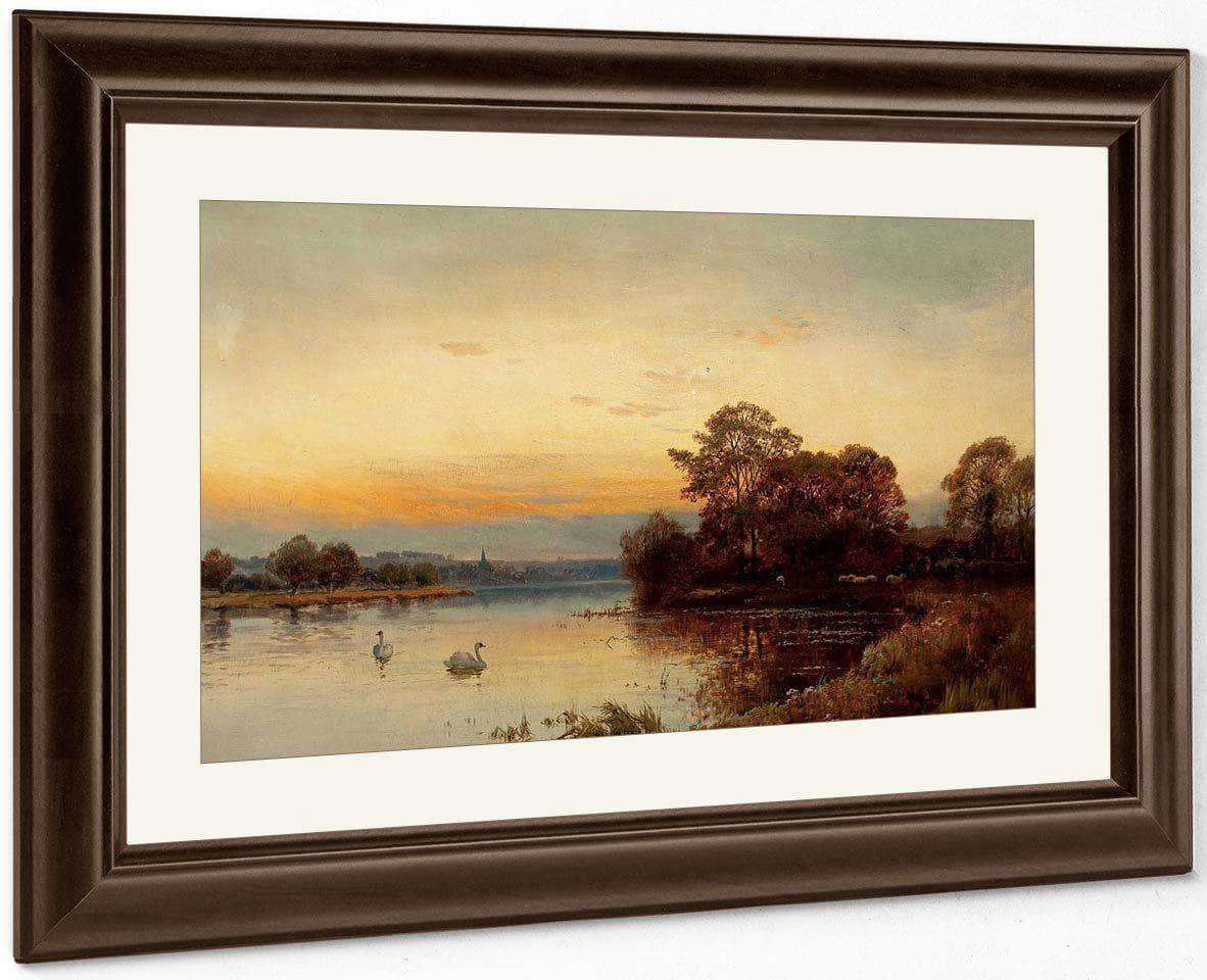 At Wallingford On The Thames By Alfred De Breanski Fine Art Print