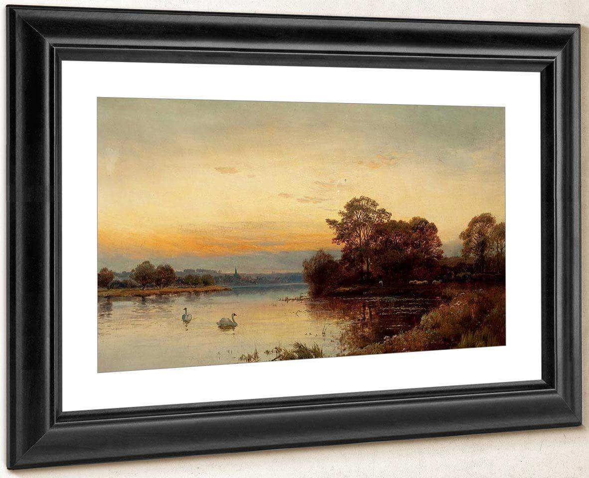 At Wallingford On The Thames By Alfred De Breanski Fine Art Print