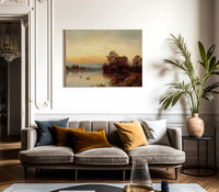 At Wallingford On The Thames By Alfred De Breanski Fine Art Print