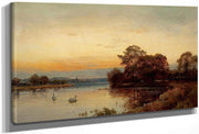 At Wallingford On The Thames By Alfred De Breanski Fine Art Print