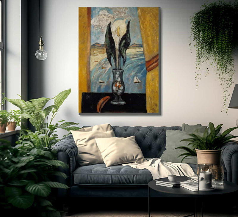 Atlantic Window By Marsden Hartley Fine Art Print