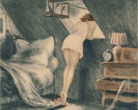 Attic Room 1940 By Louis Icart Fine Art Print