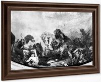 Attila The Hun (C.406 453) And His Hordes Overrunning Italy And The Arts By Ferdinand Victor Eugene Delacroix Fine Art Print
