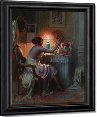 Au Boudoir By Enjolras Delphin Fine Art Print
