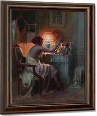 Au Boudoir By Enjolras Delphin Fine Art Print