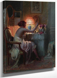 Au Boudoir By Enjolras Delphin Fine Art Print