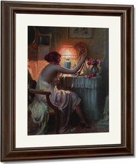 Au Boudoir By Enjolras Delphin Fine Art Print