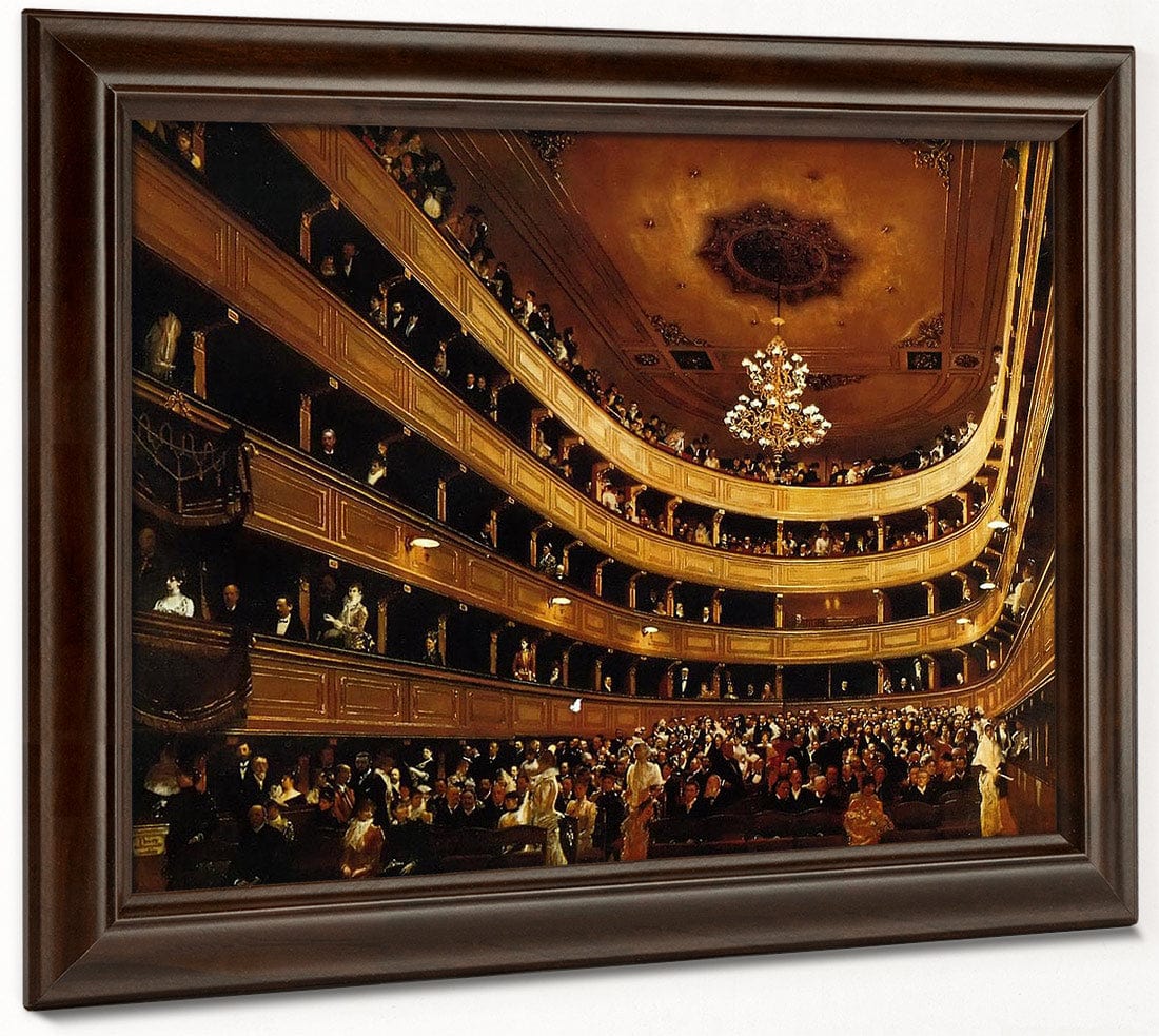 Auditorium Of The Old Burgtheater By Klimt Fine Art Print