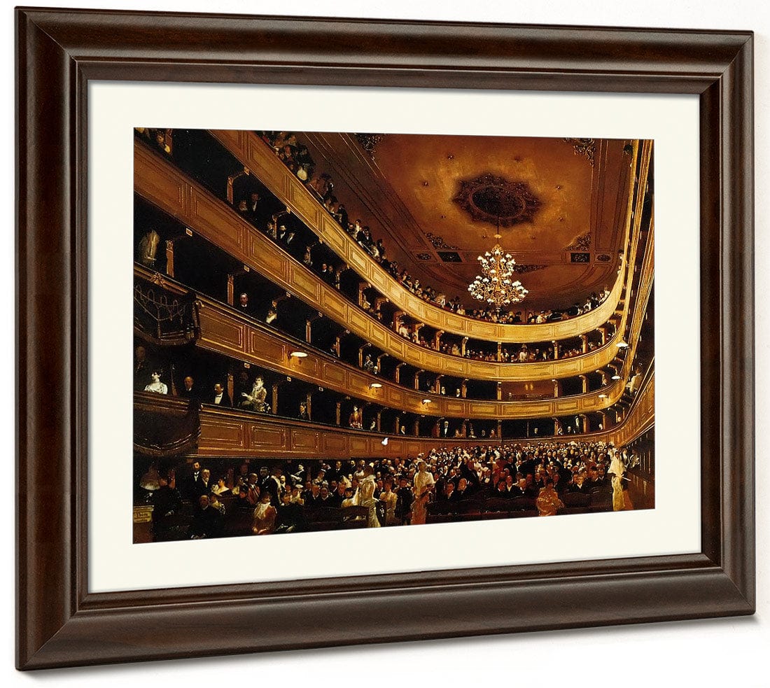Auditorium Of The Old Burgtheater By Klimt Fine Art Print