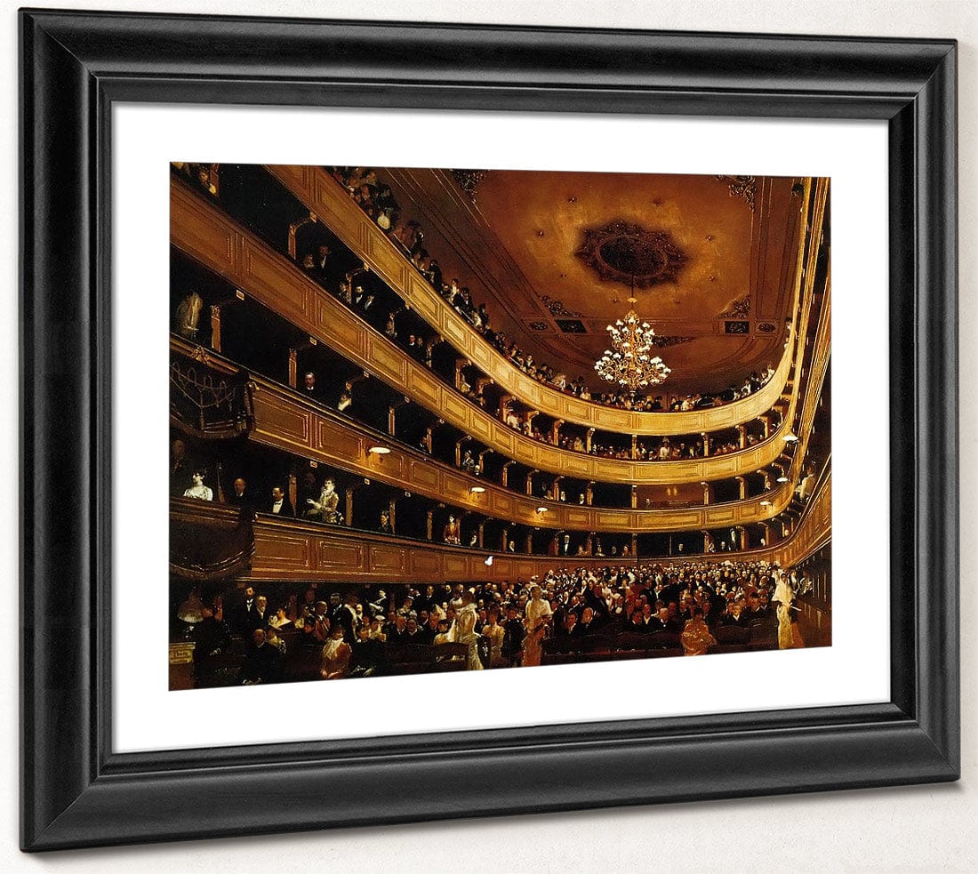 Auditorium Of The Old Burgtheater By Klimt Fine Art Print
