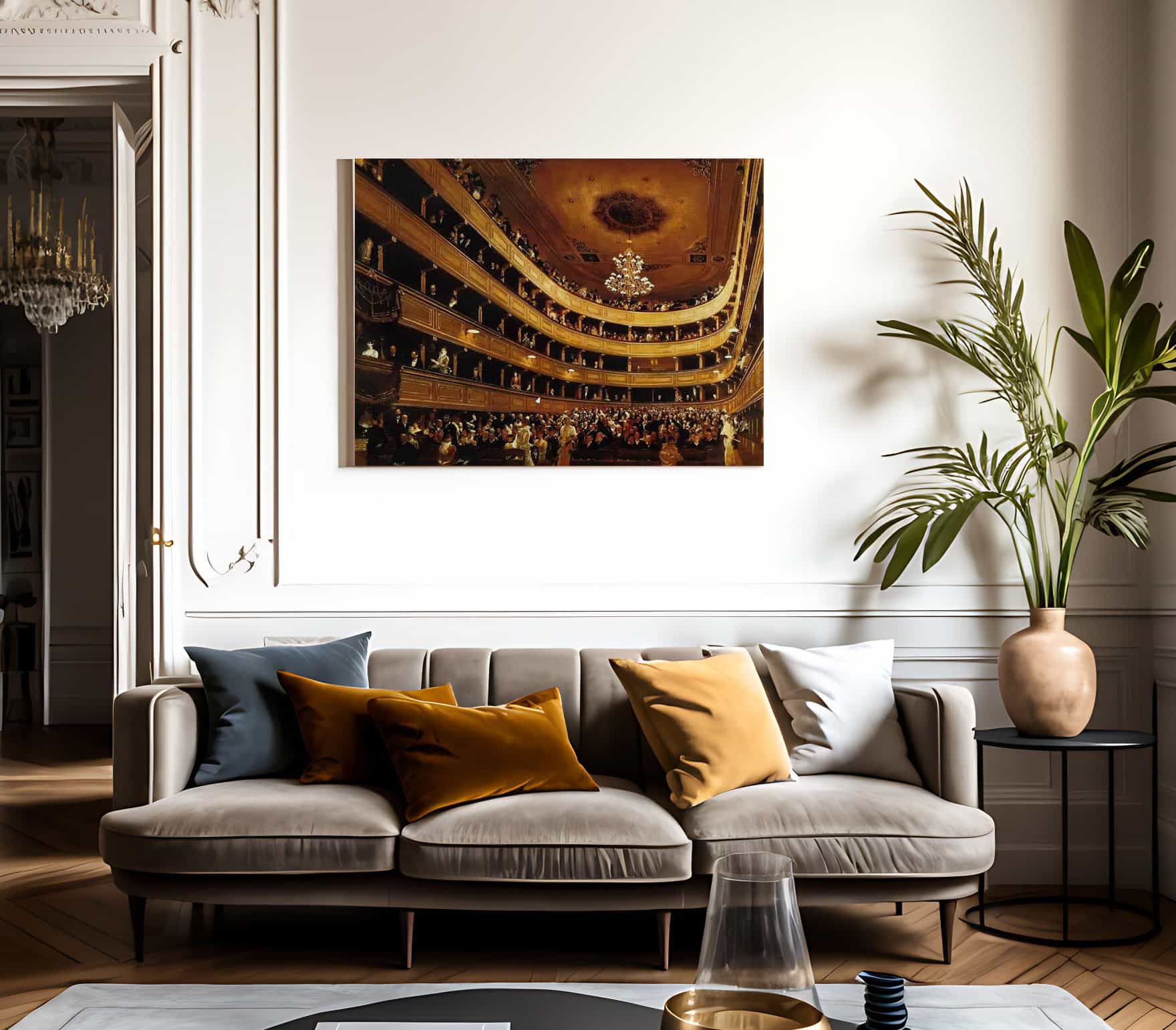 Auditorium Of The Old Burgtheater By Klimt Fine Art Print