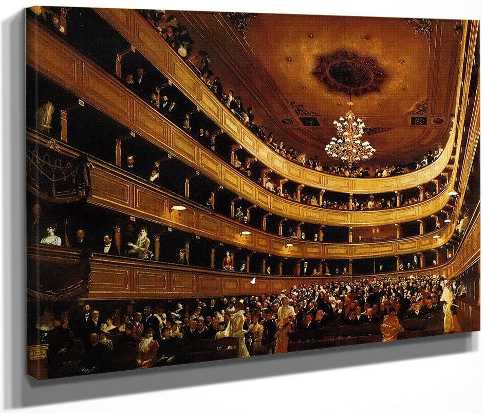 Auditorium Of The Old Burgtheater By Klimt Fine Art Print