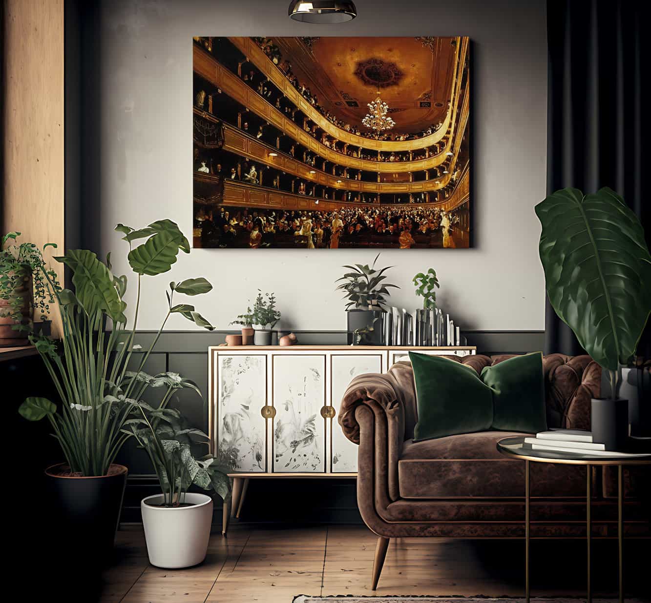 Auditorium Of The Old Burgtheater By Klimt Fine Art Print