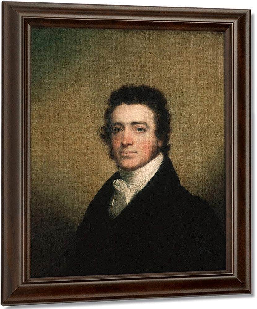 Augustus Washington Clason By John Wesley Jarvis Fine Art Print