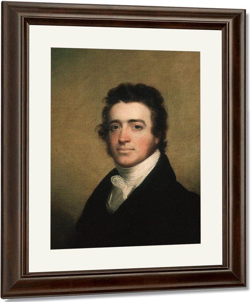 Augustus Washington Clason By John Wesley Jarvis Fine Art Print
