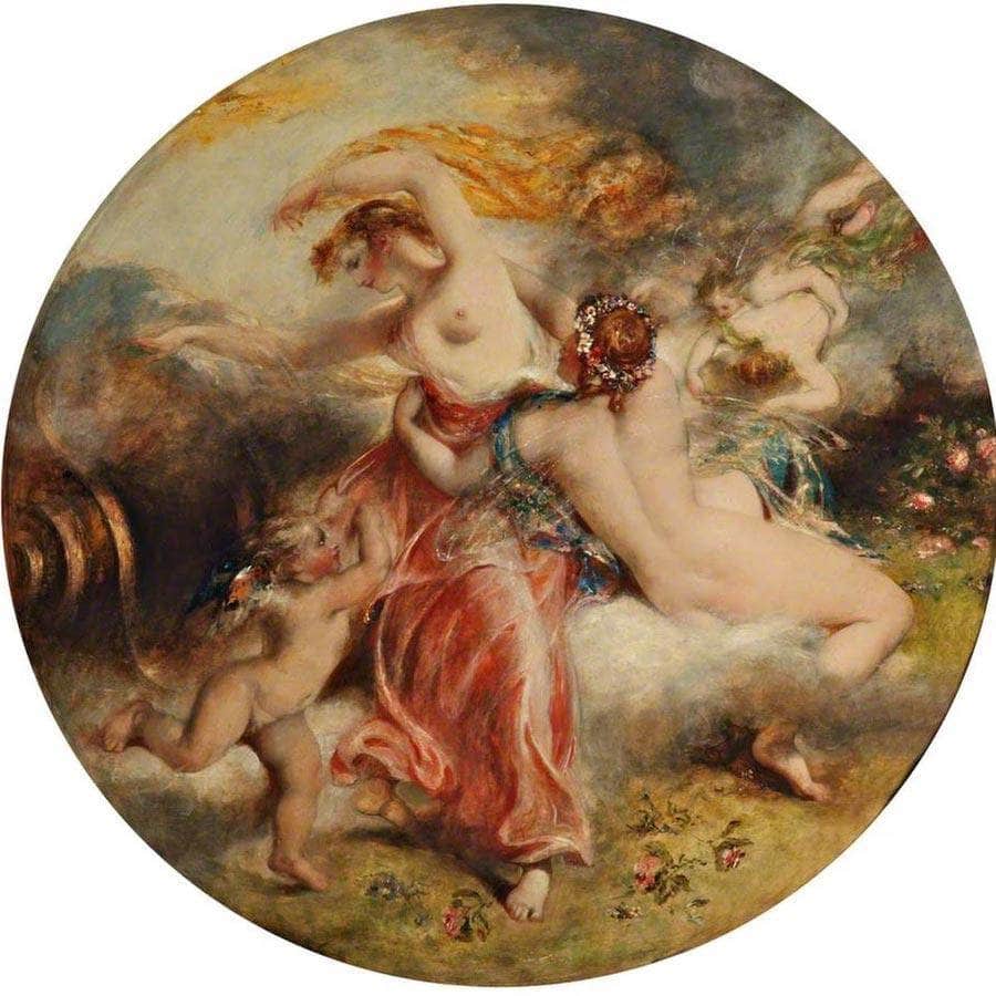 Aurora And Zephyr By William Etty Fine Art Print