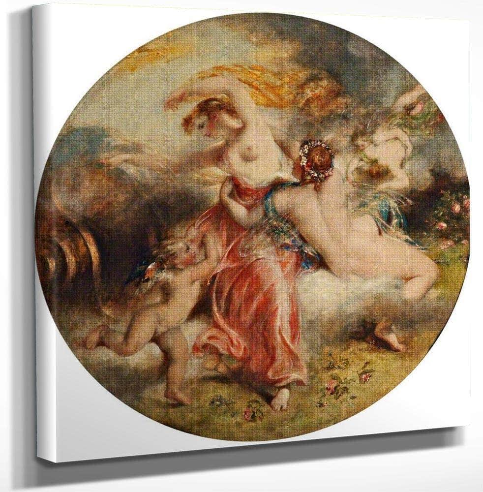 Aurora And Zephyr By William Etty Fine Art Print