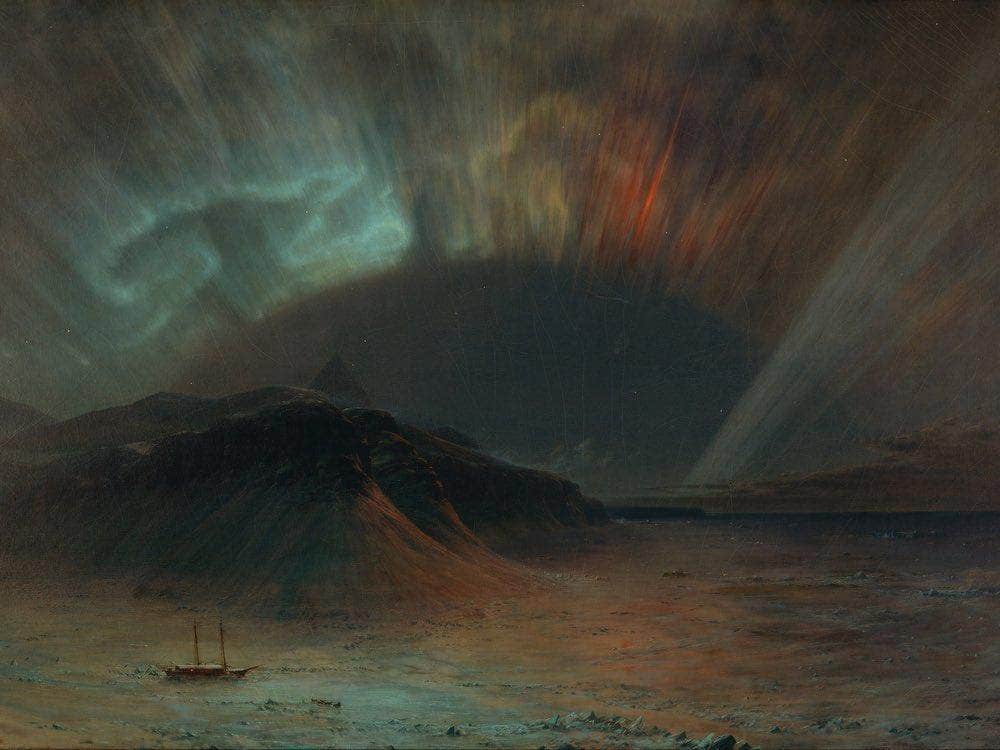Aurora Borealis 1865 By Frederic Edwin Church Fine Art Print