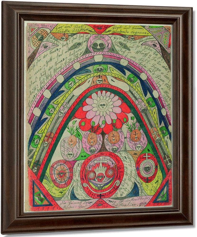 Australia Is Without Doubt The Habitat Of The Giant Strawberry 1911 By Adolf Wolfli Fine Art Print