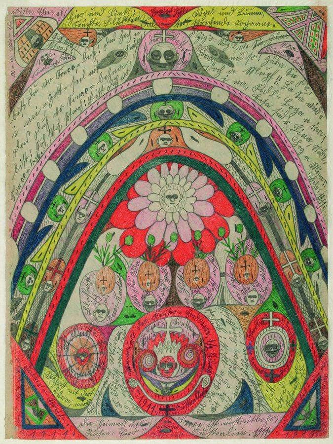 Australia Is Without Doubt The Habitat Of The Giant Strawberry 1911 By Adolf Wolfli Fine Art Print