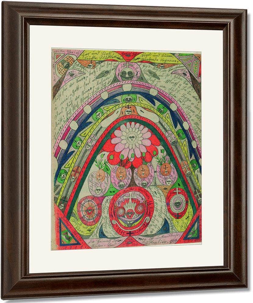 Australia Is Without Doubt The Habitat Of The Giant Strawberry 1911 By Adolf Wolfli Fine Art Print