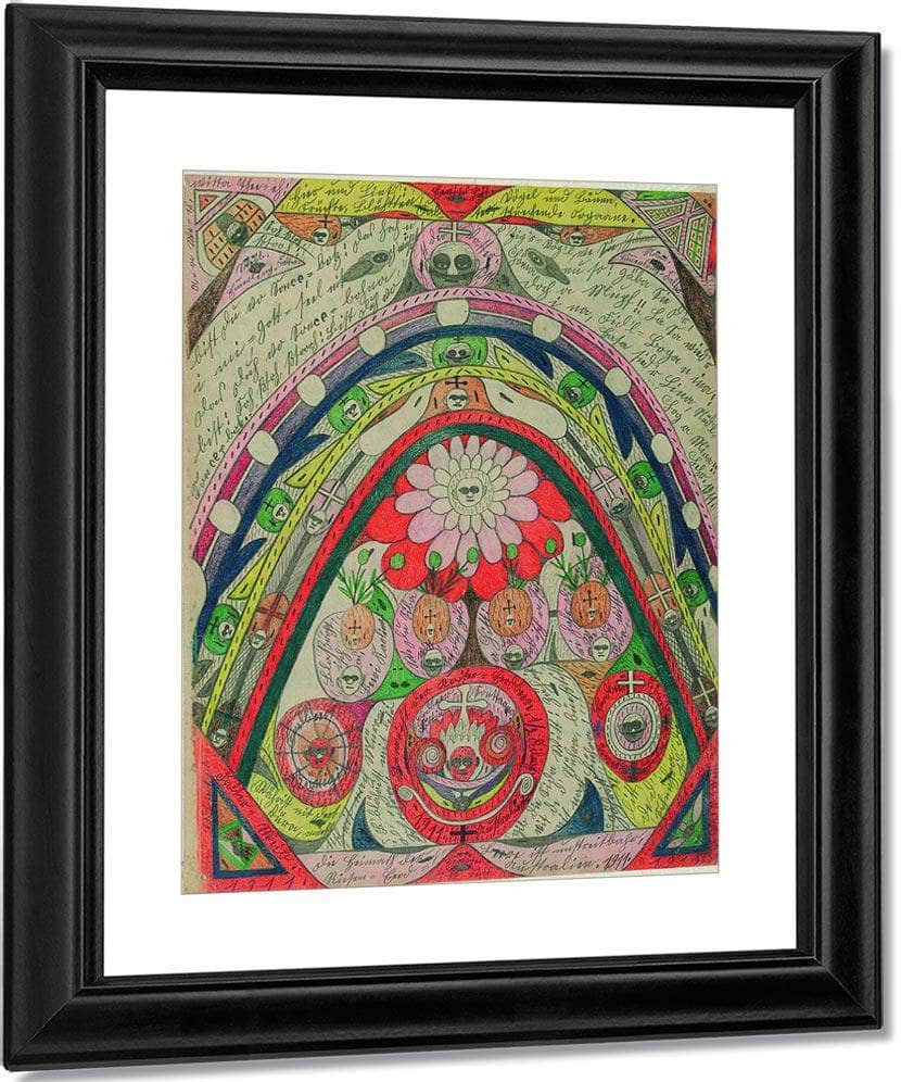 Australia Is Without Doubt The Habitat Of The Giant Strawberry 1911 By Adolf Wolfli Fine Art Print