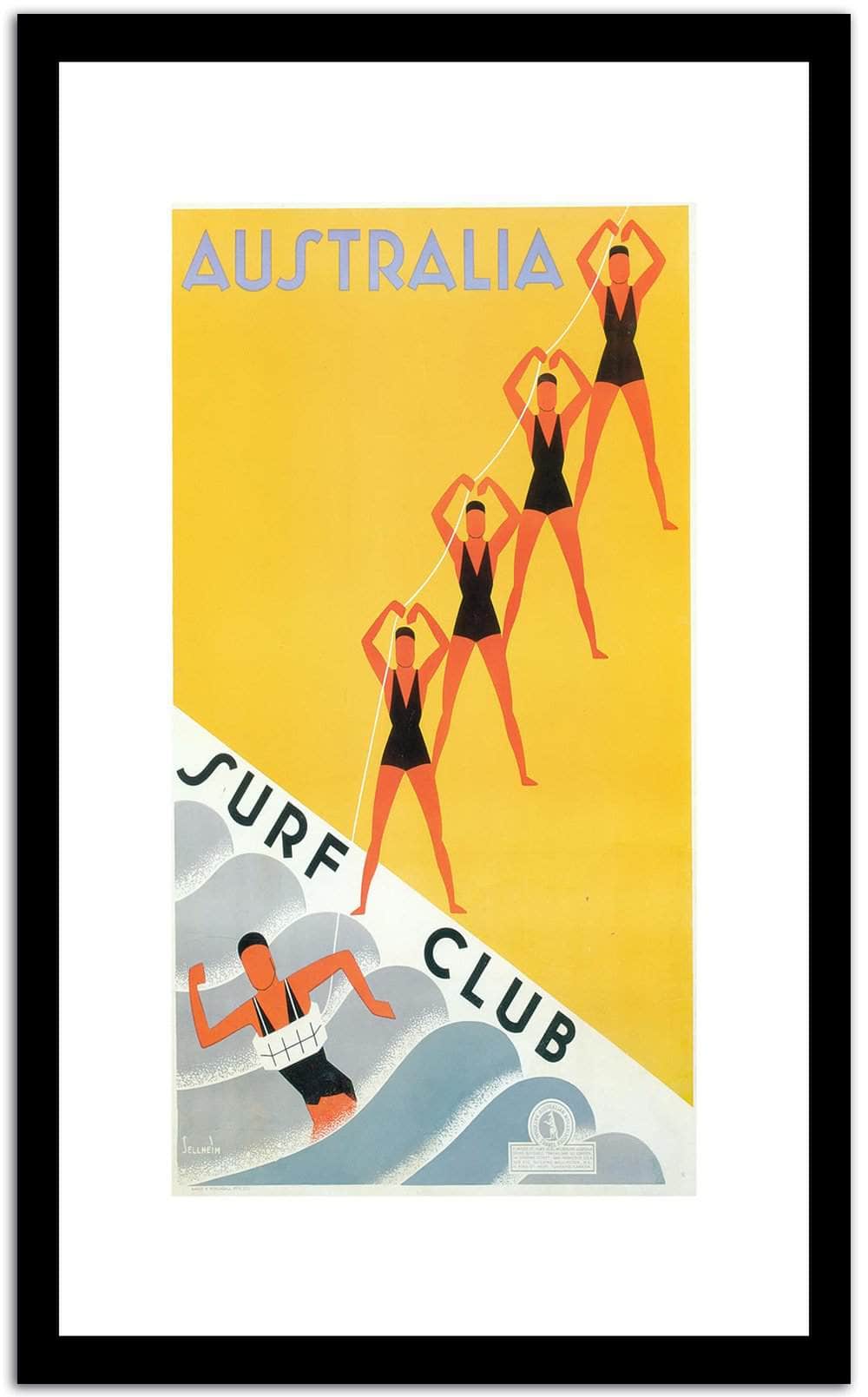 Australia  Vintage Posterb Fine Art Print