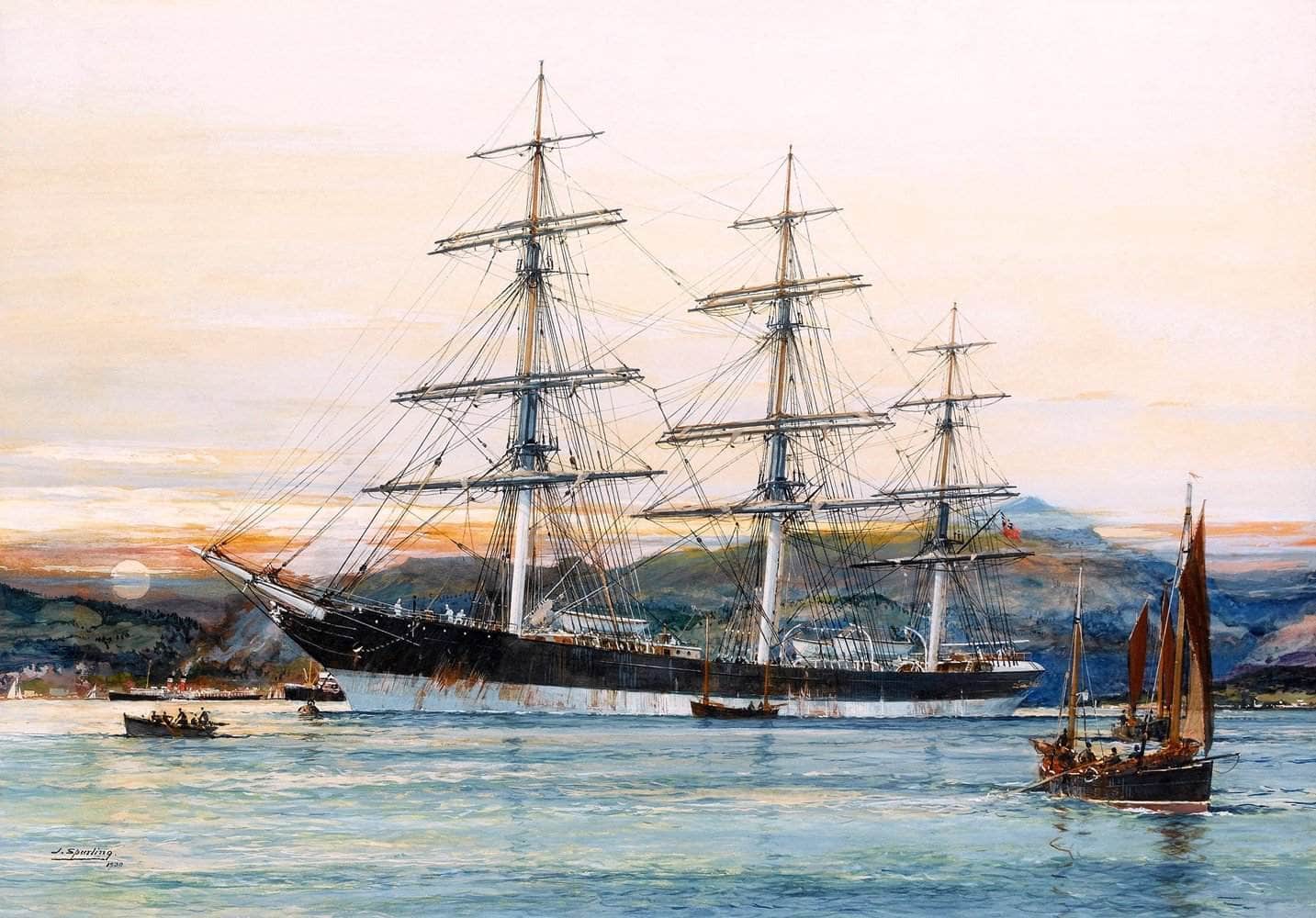 Australian Clipper Old Kensington Painting Jack Spurling Canvas Art Fine Art Print