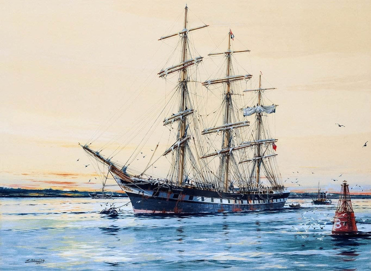 Australian Windjammer Illawara Painting Jack Spurling Canvas Art Fine Art Print