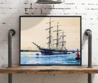 Australian Windjammer Illawara Painting Jack Spurling Canvas Art Fine Art Print