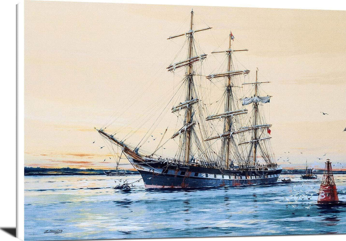 Australian Windjammer Illawara Painting Jack Spurling Canvas Art Fine Art Print
