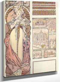 Austria At The World Exhibition By Alphonse Mucha Fine Art Print