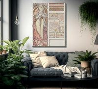 Austria At The World Exhibition By Alphonse Mucha Fine Art Print