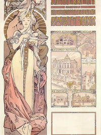 Austria At The World Exhibition By Alphonse Mucha Fine Art Print