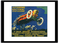 Autodromo Nacionnal  Vintage Poster Fine Art Print