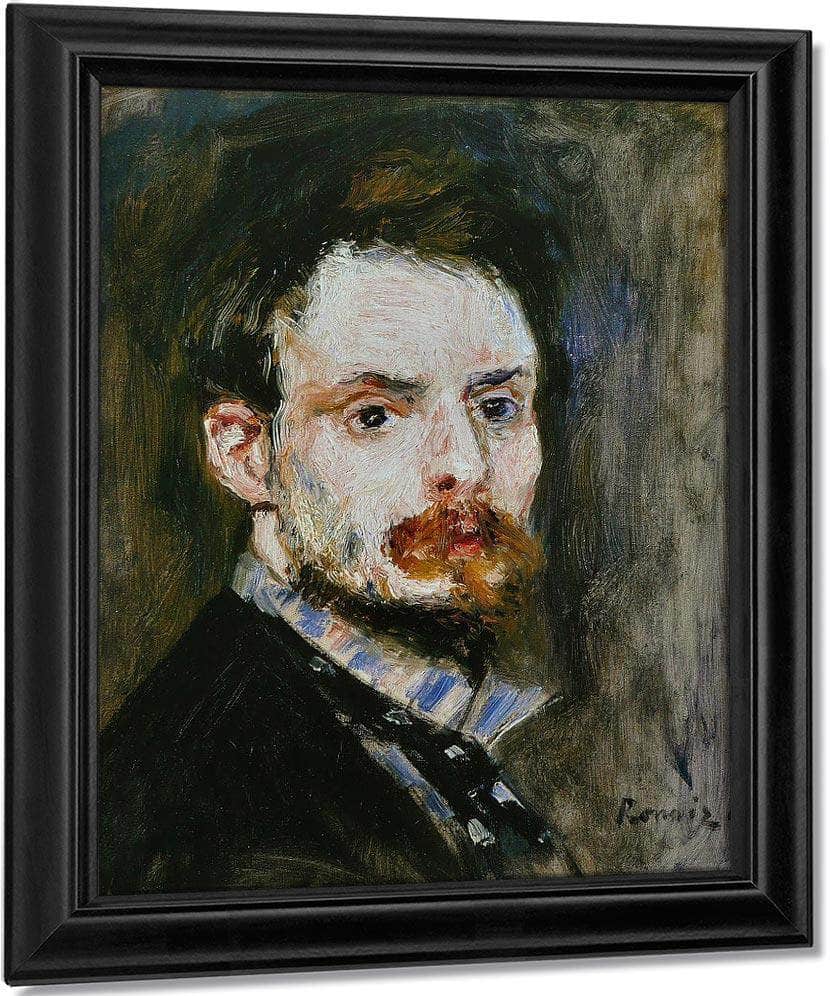 Autoportrait 1875 By Pierre Auguste Renoir Fine Art Print