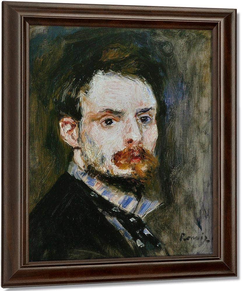 Autoportrait 1875 By Pierre Auguste Renoir Fine Art Print
