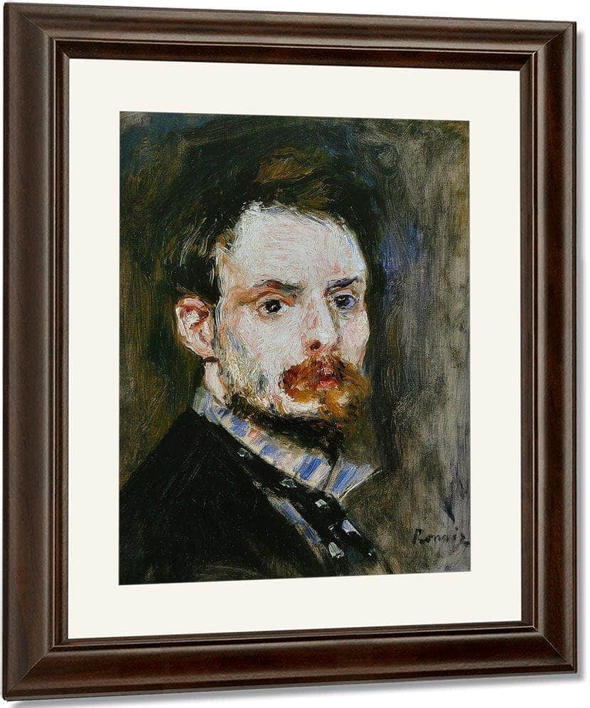 Autoportrait 1875 By Pierre Auguste Renoir Fine Art Print