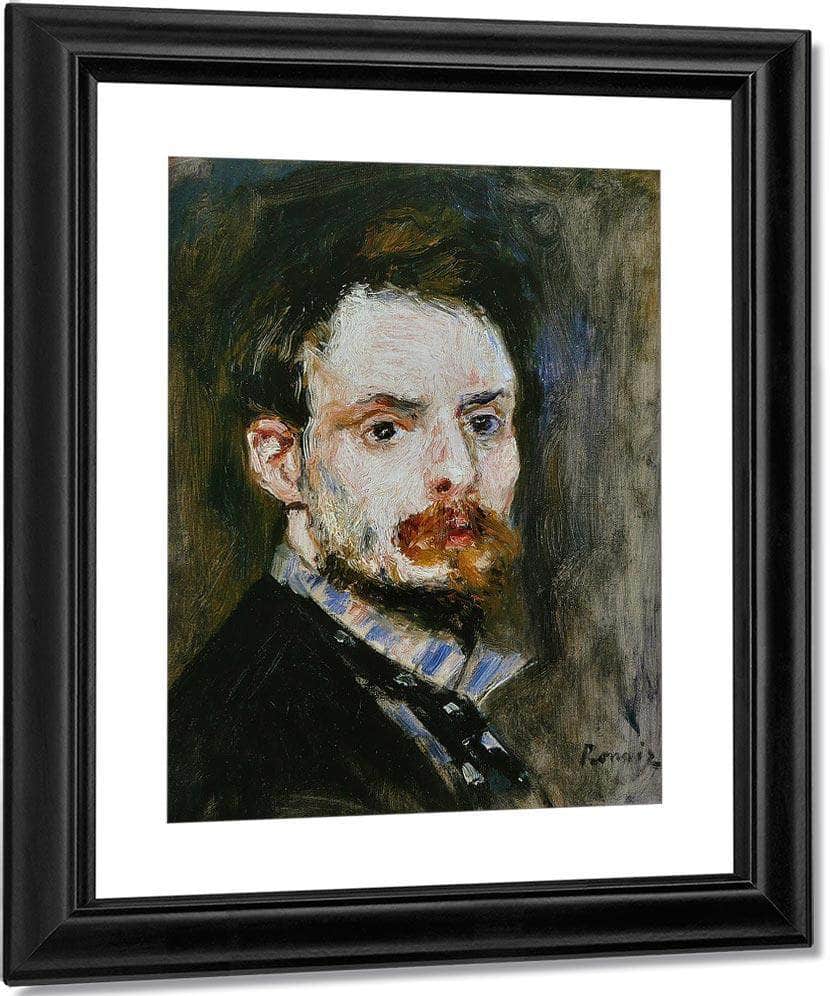 Autoportrait 1875 By Pierre Auguste Renoir Fine Art Print