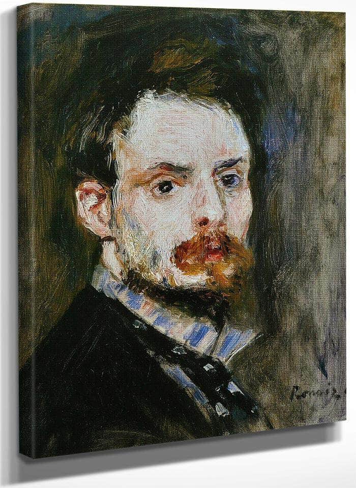 Autoportrait 1875 By Pierre Auguste Renoir Fine Art Print